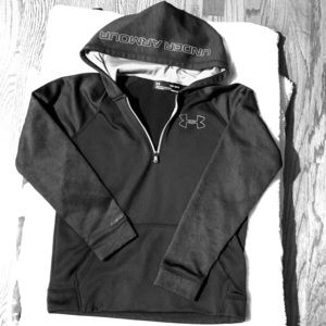 Boys under armour fleece hoodie like new YLg